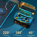Bluetooth Headset Earpiece Earbuds HiFi Stereo Headphone Charging Mic Box C5C3
