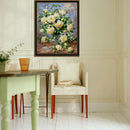 30x40cm White Rose DIY Paint By Numbers Oil Painting Kit Canvas