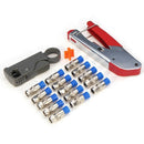 Coaxial Cable Manual Crimping Tool Set Kit For F-Type Connector Rg59 Coax C