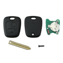 2 Button Remote Car Key Shell Case 434MHz REMOTE Car KEY WITH CHIP For Citr