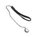 Black Lens Cap Holder Strap for Nikon D300 D60 D90 Canon 5D 450D 500D 550D 1000D