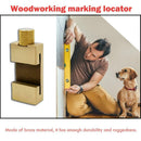 30cm Steel Ruler Woodworking Angle Scriber Brass Locator Positioning Block