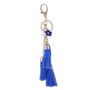 Synthetic Leather Tassel Keychain Car Key Chain Ornaments Bag Charm Royal B