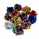 Cat  Mylar Balls Colorful Ring Paper Shiny Crinkly Balls Sound Toys(24pcs)