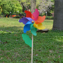 2-Pack Rainbow Pinwheels Spinner for Yard and Garden Decor, 75cm