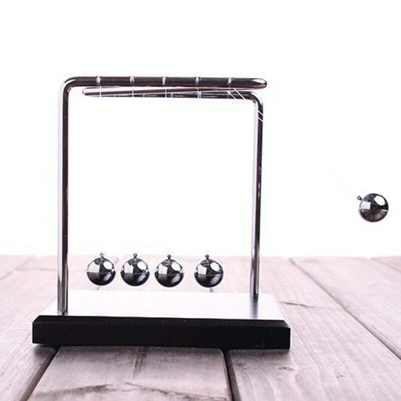 Newton Cradle Physics Pendulum Science Z-Type Wood Newton's Cradle Art In M L4T7