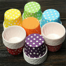 100x high quality paper MINI Muffin Cup Cake Liner Baking Cases Various ColorJ3C