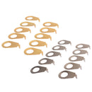 10PCS Guitar Knobs Pointer Plate  Knob Position Indicator for Guitar Bass chrome