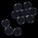 10Pcs 33mm plastic round applied clear cases coin storage capsules Fad.ES