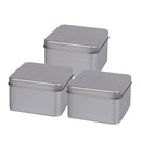 5 Pieces 90x90x55mm Small Square Tin Boxes Metal Storage Box Jewellery Watches