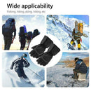 Motorbike Bicycle Black Heating Gloves Winter Warm Waterproof Battery Elect Q8V8