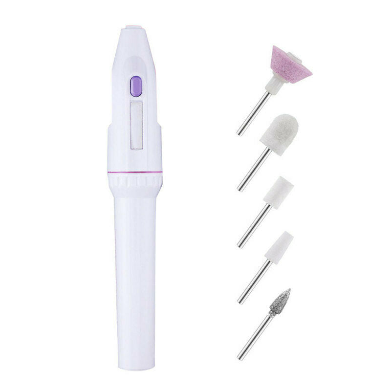 Mini Electric Nail File Drill Kit Manicure Tool Salon Pen Shape Set Beaut SKL