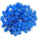 100pcs Plastic Valve Caps Tire Cap Valve Cover for Car Motorcycle blue