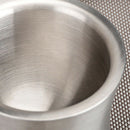 1X(Stainless Steel Garlic Pounder Leak Proof Cover Mortar Pot Mortar Pestle