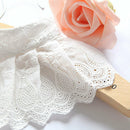 New White Women's Girls Lace Faux False Collar Lapel Choker Peter Pan Necklace