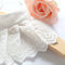 New White Women's Girls Lace Faux False Collar Lapel Choker Peter Pan Necklace