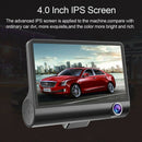 4 inch HD 1080P Three Lens Car Dash Camera Night Vision Cam Video Driving R