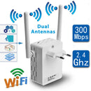 300M Wall Plug WiFi Wireless Receiver Router Repeater with External Antenna