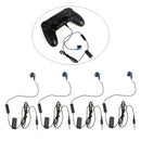 4pcs Mono Earphone with Mic Length Single Headphone Earpiece for Sony PS4