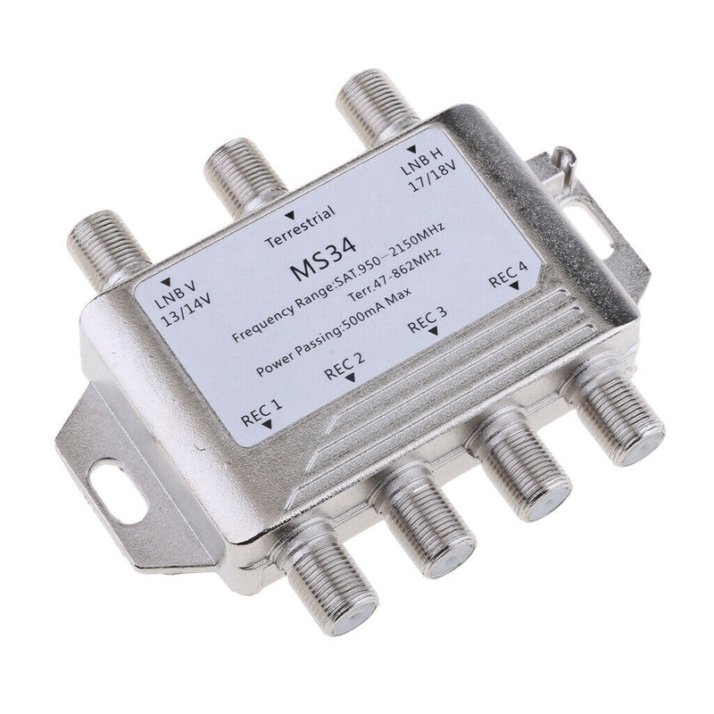 Satellite Switch Max 4 Output Multi Video Path Multi Switch MS34 High Quality