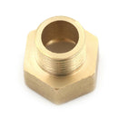 Metal Brass Metric BSP G 3/4" Female to NPT 1/2" Male Pipe Fitting Adapter FT