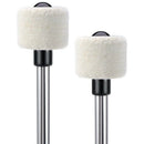 2Pcs Bass Drum Mallet Felt Head Percussion Mallets Timpani Sticks with Stai U9C3