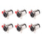 6 Pieces 6.35mm 1/4 Inch Female Stereo Audio Socket Connector Locking Style