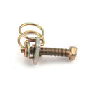 50pcs M12 Double Wire Hose Clamp Zinc Coating Adjustable Pipe Clip Fastener