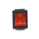 Red Button Rocker Switch 4 Plugs 16A 250V Electrical Equipment Switches M&