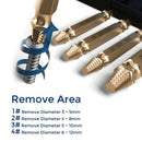 6 pcs Screw Remover, Damaged Screwdriver Set, Broken Bolt Screw Remover, Sc