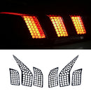 6pcs Rear Tail Light Beehive Honeycomb Style Stickers fit for Peugeot 5008 17-18