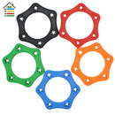 5PCS Plastic Mic Microphone Anti Slip Roller Ring Rolling Wireless Holder M&O
