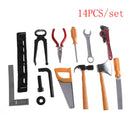 14Pcs/set Kids Gift  Boy Building Repair Plastic Tool Kits Set Construction Toy3