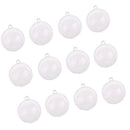 12pcs bonbonniere Ball Transparent Plastic Candy Box for Anniversary Weddin T7W2