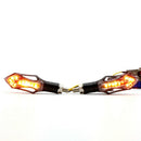 2Pcs Motorcycle Turn Signal 12Led Indicator Locomotive Universal Turn Signa