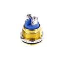 1PC 19mm waterproof yellow momentary metal push button reset switch high BX