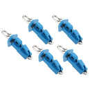 5pcs Fishing Bait Clip Fishing Accessories Strong Nice Swivels Lock Snaps