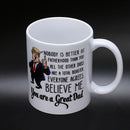 Funny Great Dad Donald Trump Coffee Mugs Handgrip Ceramic Cup Coffee Milk TeN8S2