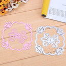 2pcs Flower Frame DIY Cutting Dies Stencils Scrapbook Embossing Album Cards