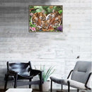 Tigers Family 5D Diamond Painting Cross Stitch Picture Craft Kit Mural Decor