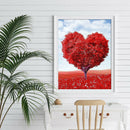 Red Heart Tree Diamond Painting 5D DIY Full Round Drill Picture Love Decor