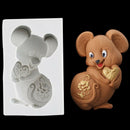 Cute Mouse Soap Silicone Mould Chocolate Fondant Mold DIY Kitchen Cake De 3C