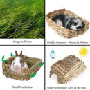 Portable Grass Bed - Hand-Made With Natural Grass Provides Paws Protection  S2M6