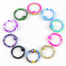 10X Body Piercing Round Captive Bead Nose Ring Hoop Stud Gauge Women Jewelry JR
