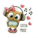 music duck iron on patches heat transfer pyrography for clothes decor printin FT