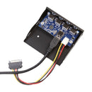 20 Pin Motherboard 4 Port USB3.0 Internal Hub 3.5 Inch Floppy Drive Bay Fro U3V9