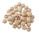 150pcs Natural Wooden Beads Round Untreated Beechwood Loose Spacer Balls