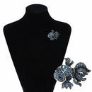 Crystal Fish Brooches Pin Women Alloy Shinny Rhinestone Goldfish Brooch Pin