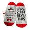Print Men Women Christmas Combed Cotton Breathable Long Socks (Red) A#S