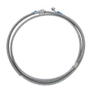 120Cm Motorcycle Brake Oil Hose Line Banjo Fitting Stainless Steel Braided